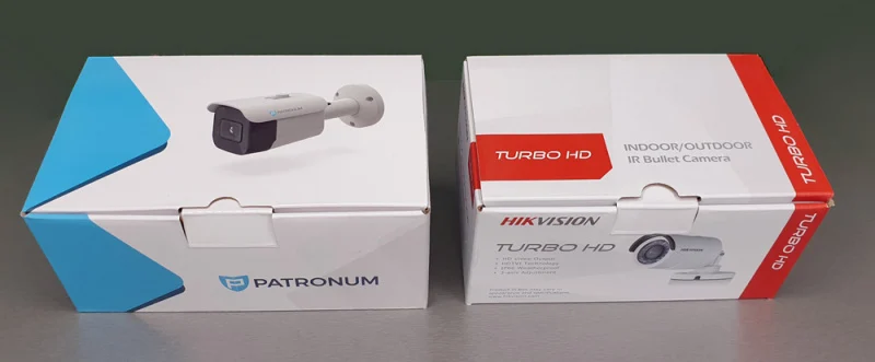 Porovnání držáků AHD kamer PATRONUM a HIKVISION